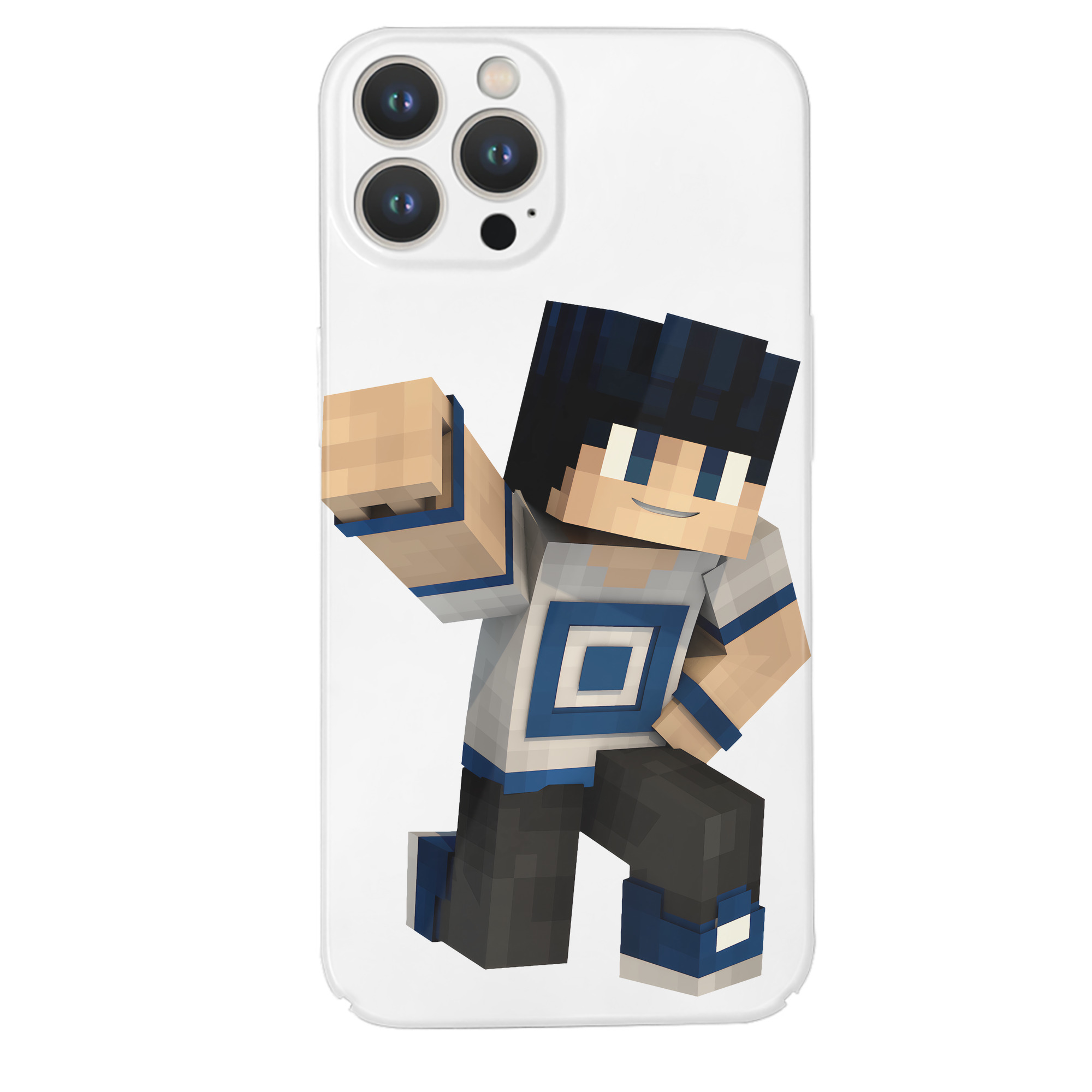 （画像用） マインクラフト ブロックの世界 Minecraft MC Block world 【iPhone 14シリーズ対応】ハードケース